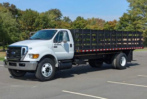 4,800-Mile 2011 Ford F-750 Super Duty XL Stake-Bed Cummins Dually